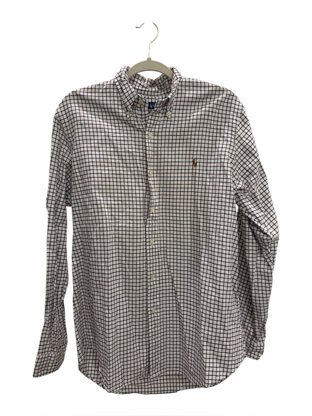 Polo Ralph Lauren Mens Classic Fit Performance Shirt Large Tattersall Check